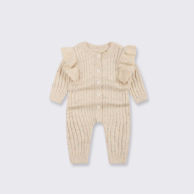 Autumn Baby Jumpsuit – Soft Knitted Design