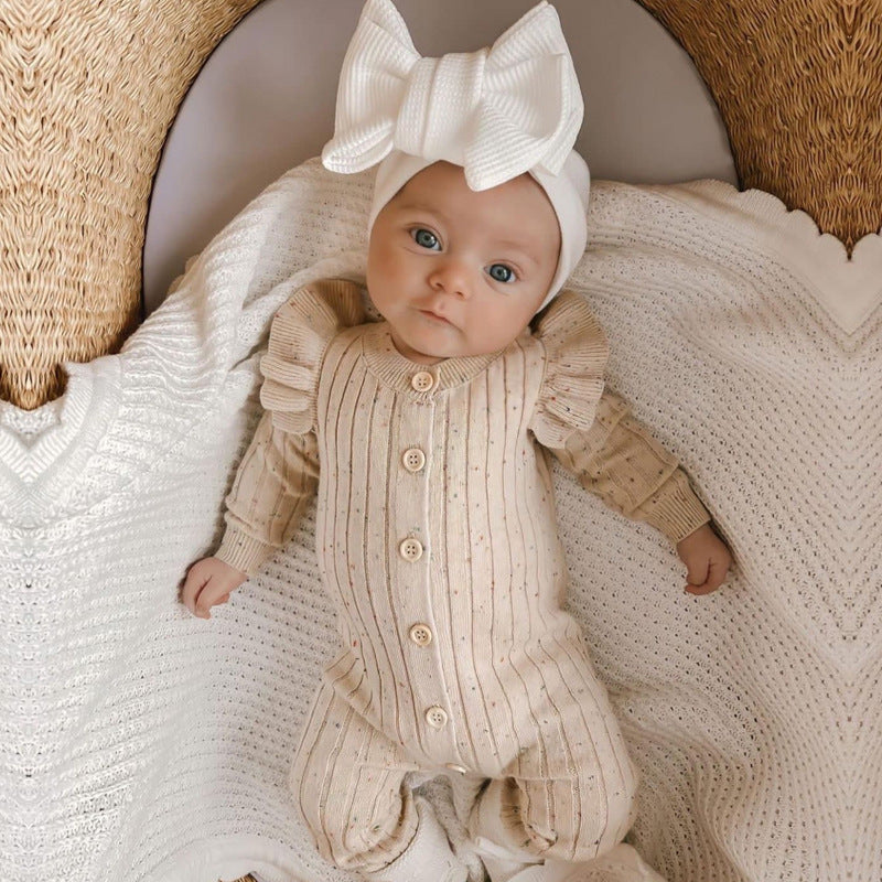 Autumn Baby Jumpsuit – Soft Knitted Design